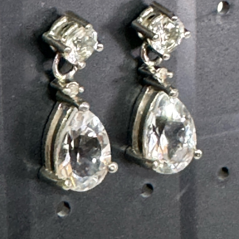 Crystal zirconia earrings